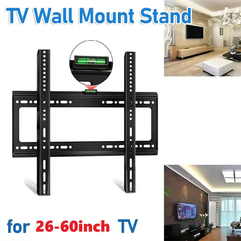 TV Wall Mount Bracket Universal For 26-65inch  Monitor Holder Adjustable Low Profile Flat TV Wall Mount for LCD LED Monitor ﻿