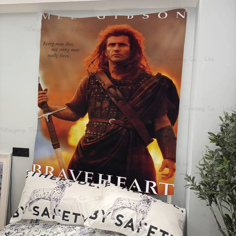 

B-Braveheart Tapestry Art Printing Art Science Fiction Room Home Decor Wall Art Decor