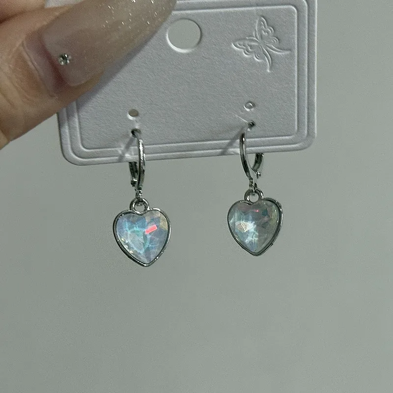 أقراط قلادة على شكل قلب صغير #2