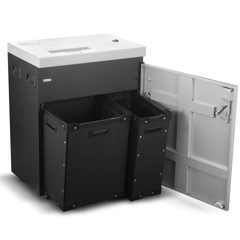 50L Bin Top Security P-7 Level Commercial Electric CD Document Destroyer Super Micro Cut 15 Sheets 2x2mm Paper Shredder Heavy