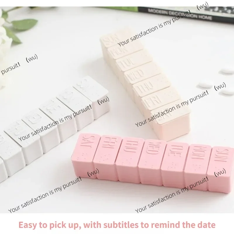 2Pcs/Set Travel Pill Box Holder Weekly Medicine Storage Organizer Container Drug Tablet Dispenser Independent Lattice Pill Case
