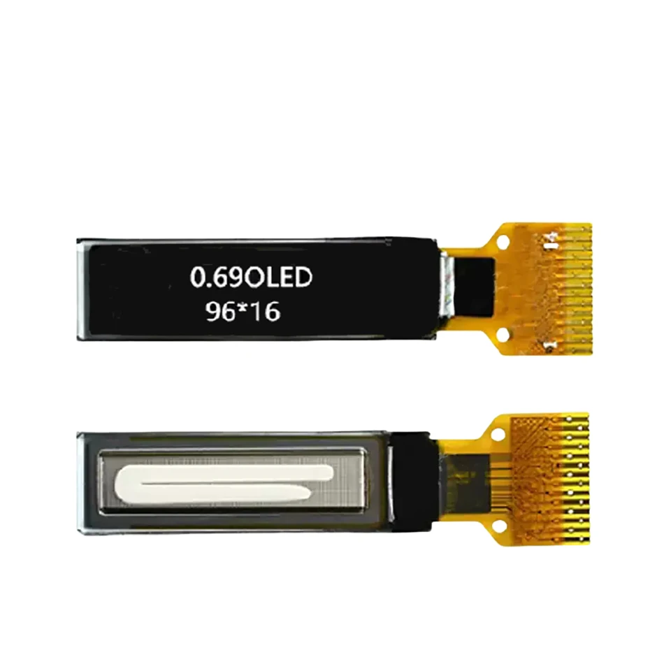 0,69 polegadas OLED Display Smart Pulseira OLED LCD 96*16 Treliça SSD1315 ou SSD1306