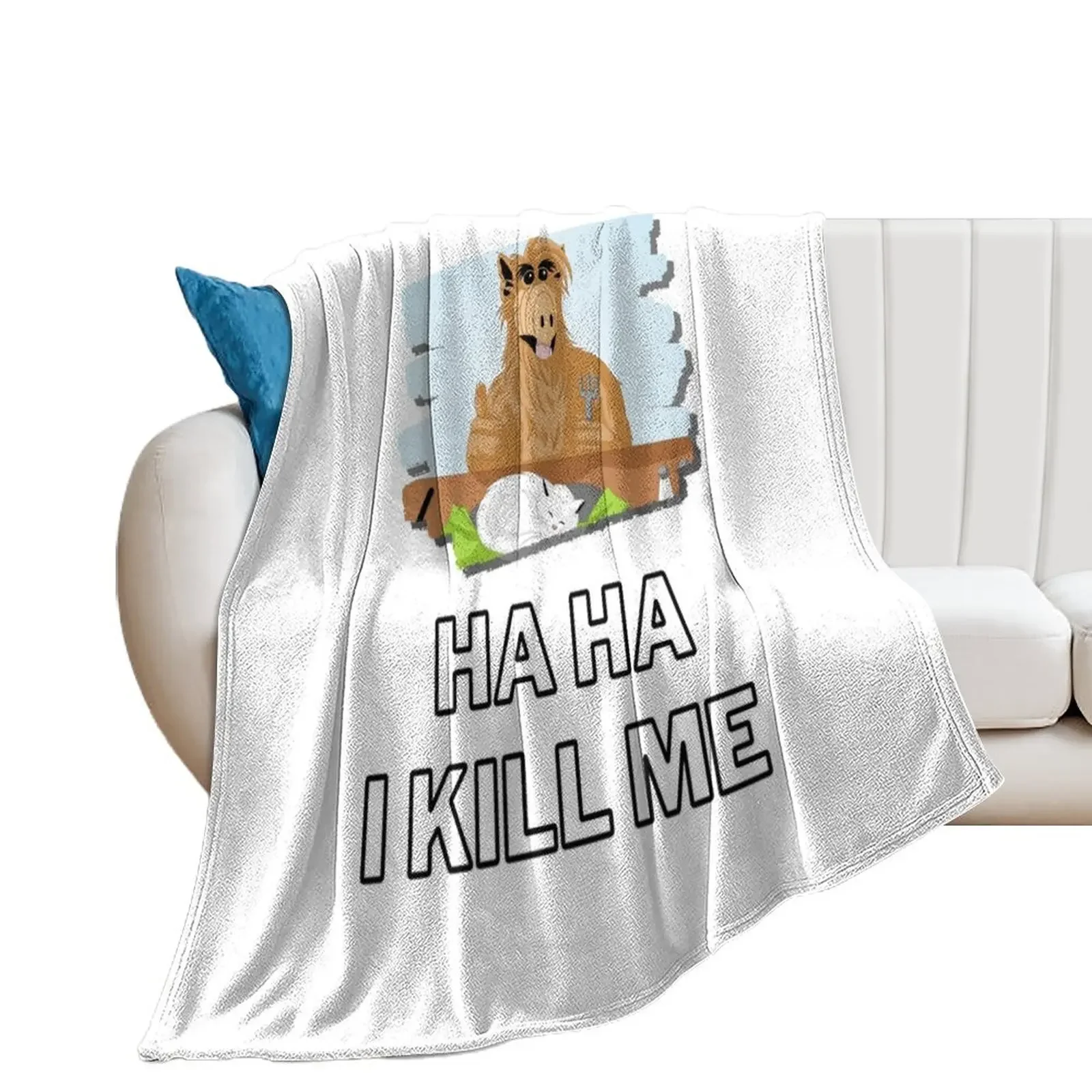 Alf and his Catch phrase Throw Blanket Blankets Sofas Of Decoration Warm Stuffeds Blankets