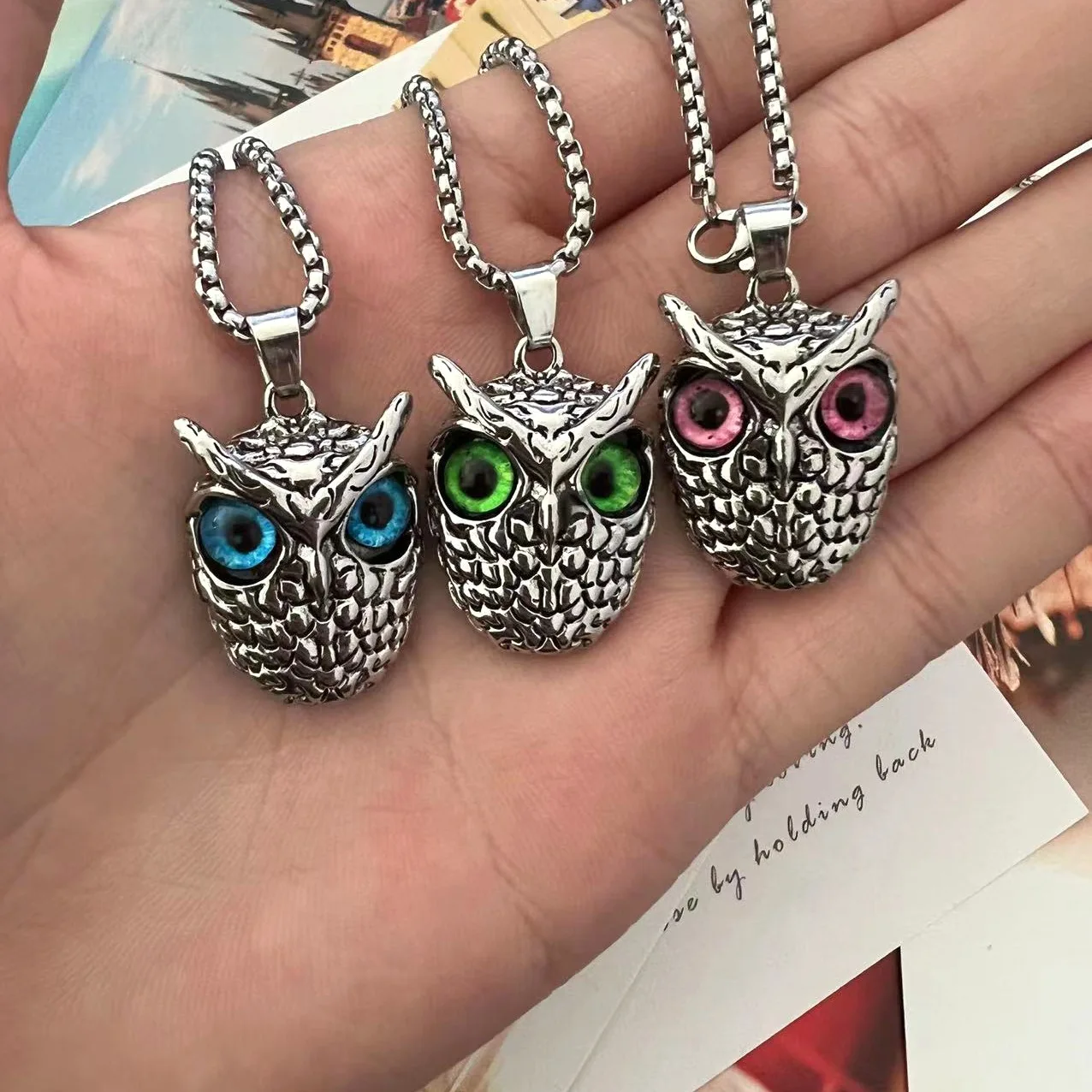 Vintage Fashion Owl Pendant Necklace for Women Charm Chain Statement Animal Necklace Punk Party Jewelry Gift Collares Mujer