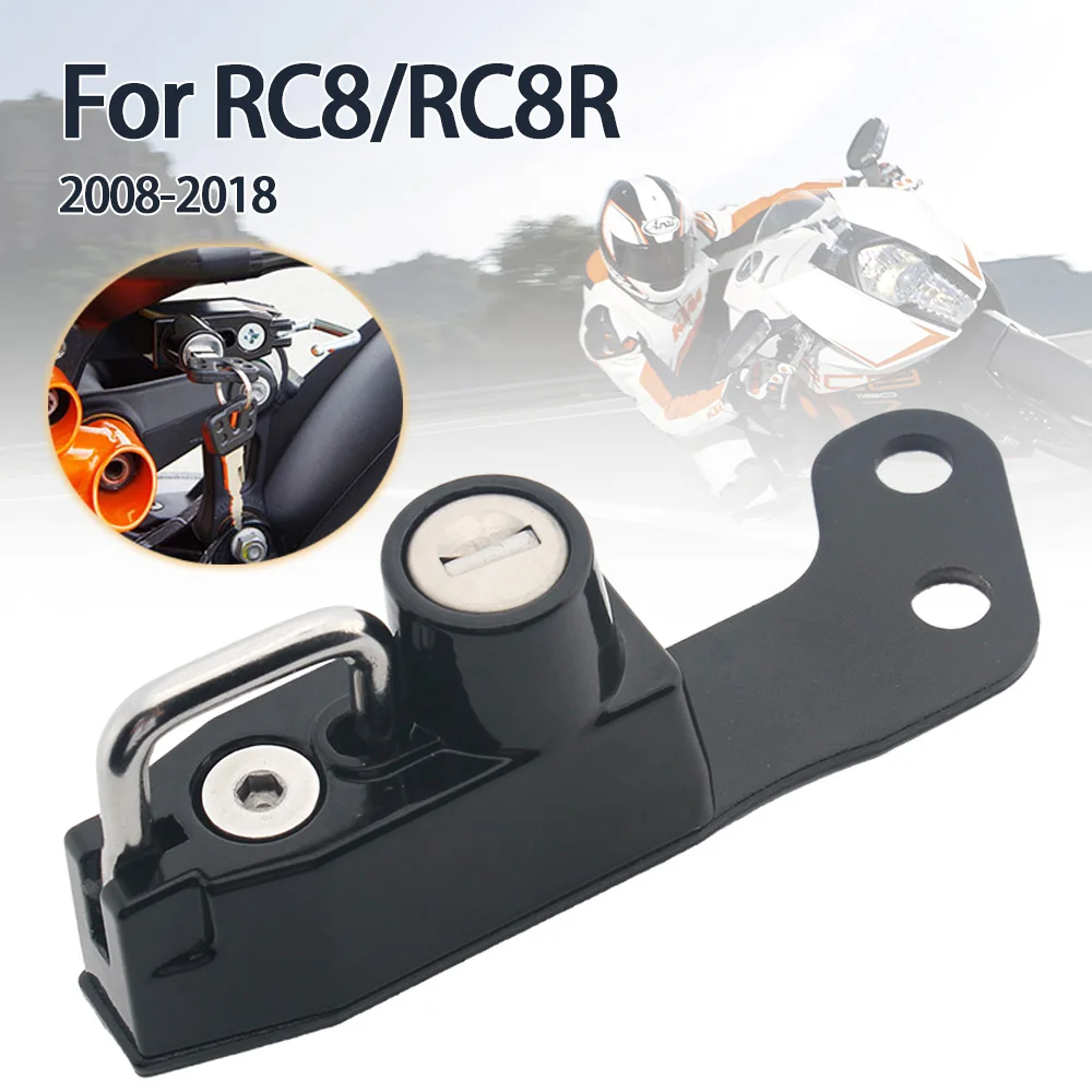 Motorcycle Helmet Lock Kit Helmets Security Anti-Theft Lock Rust-Proof Aluminum Alloy For RC8 RC8R Accessories