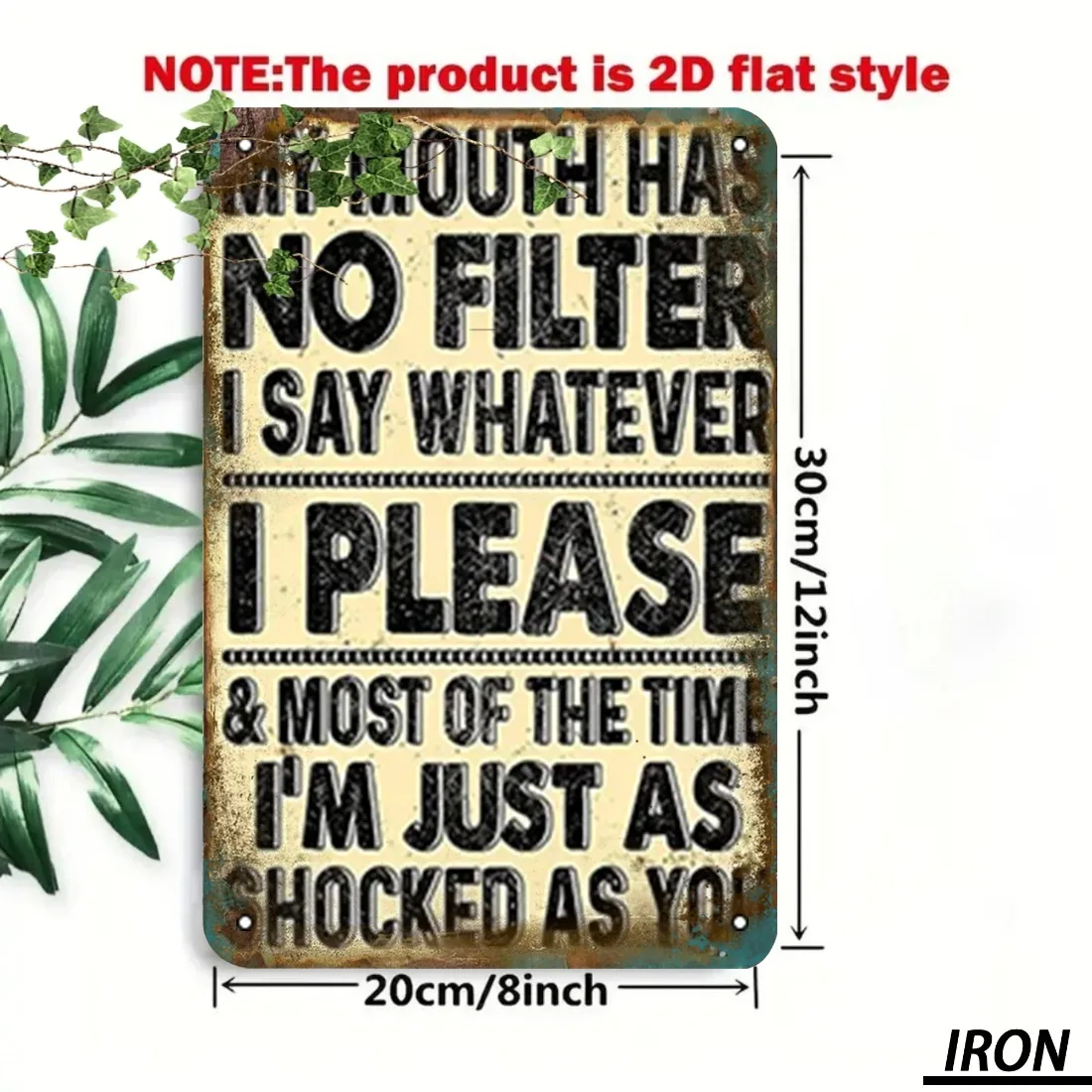 Funny Metal Sign 