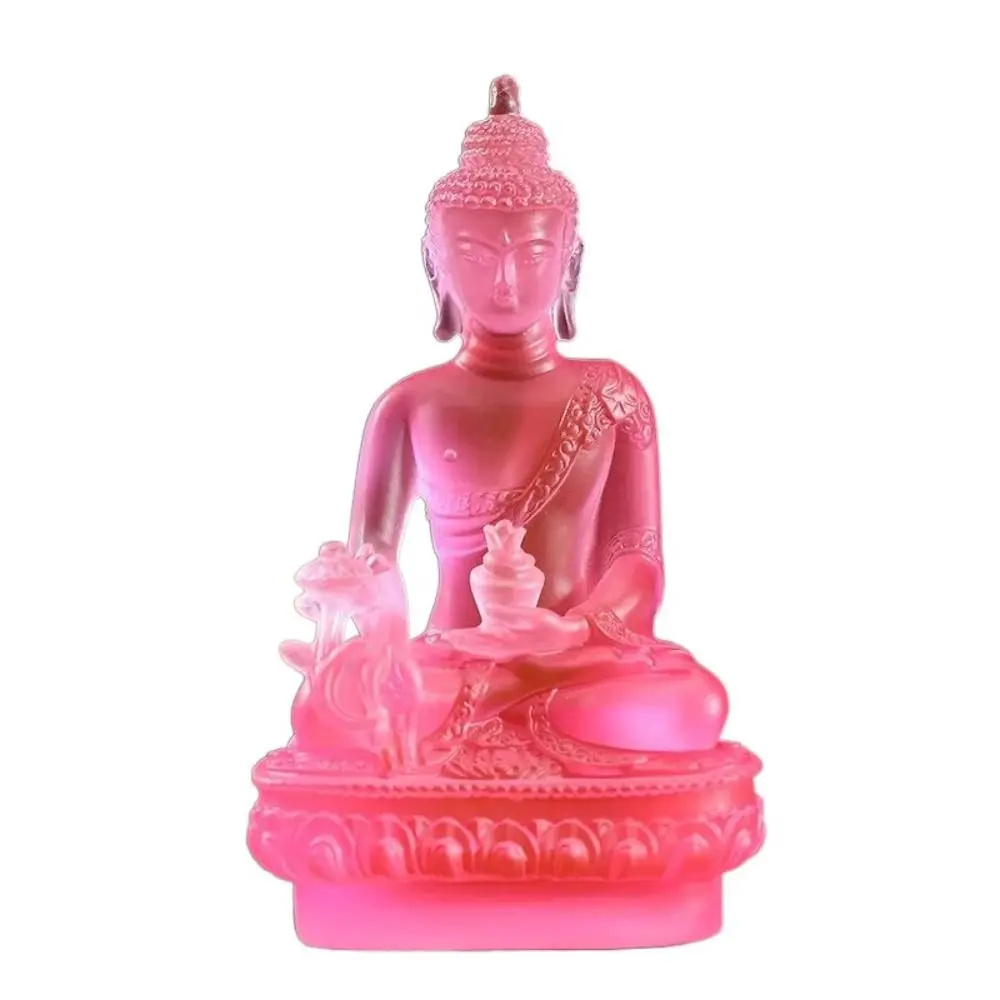 Thai-style Medicine Buddha Statue Resin Craft Handmade Resin Buddha Crafts Zen Ornaments Pharmacist Buddhist Sculpture Desktop