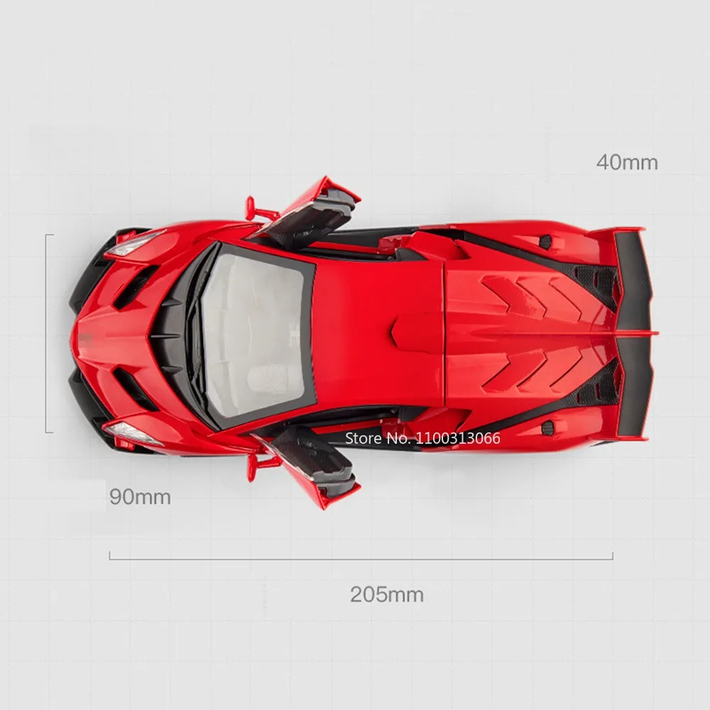 1:22 Veneno SL63 نماذج مصنوعة من خليط معدني سيارات دييكاست ألعاب إطارات مطاطية عجلة سيارة رياضية التراجع المركبات الاطفال مهرجان جمع الهدايا #2
