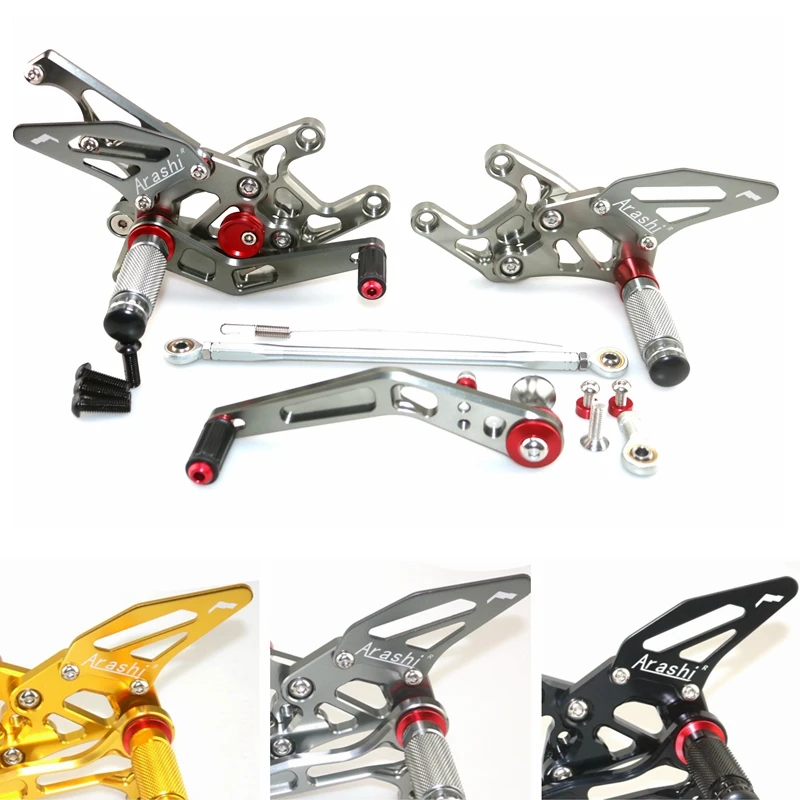 

CBR1000RR Rearset Footpeg Motorcycle Adjustable Footrest Rearset Rider Foot Pegs For HONDA 2017 2018 2019 2020 Accessories