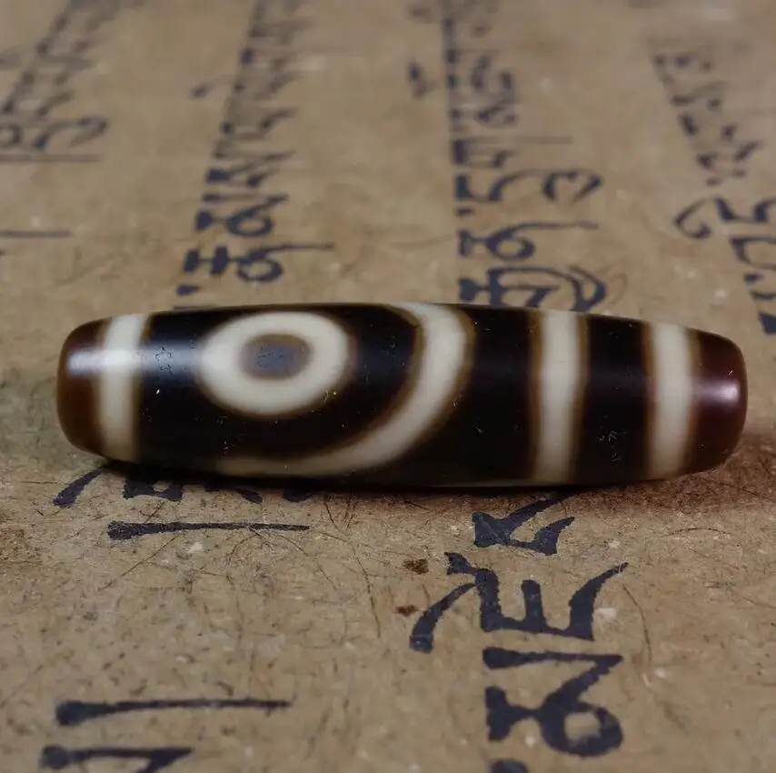 

Tibet Old Agate 2 Eye DZI Beads Amulet GZI #3462