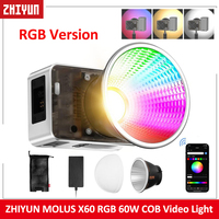 ZHIYUN MOLUS X60 RGB 60W COB Video Light LED Pocket Lights Portable Outdoor Fill Lamp Photography Lighting