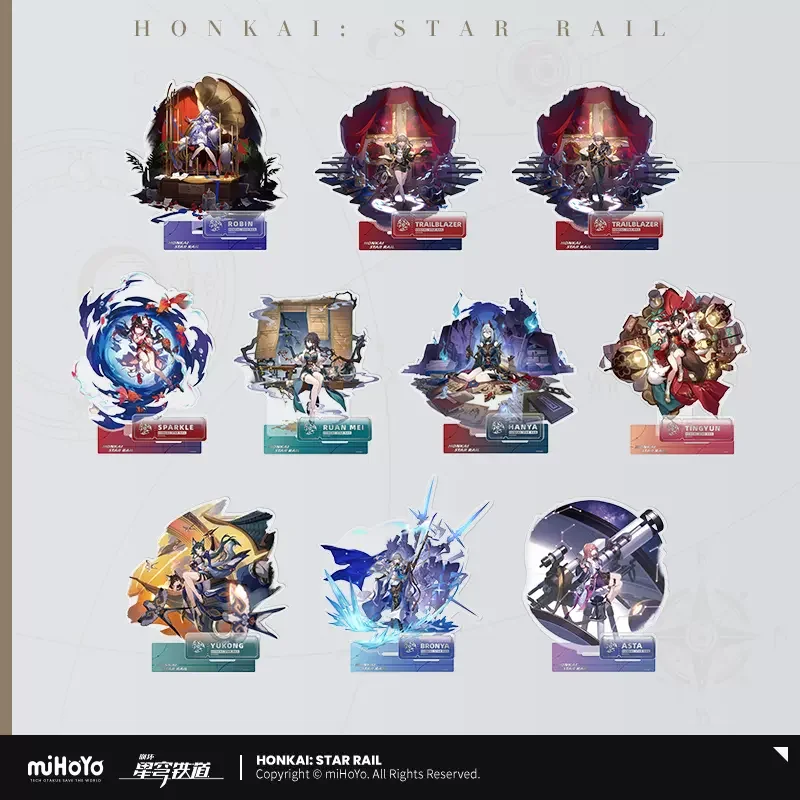 

Sunsyea Honkai Star Rail Official Merch miHoYo Original Authentic The Harmony Path Acrylic Stand Asta Bronya Tingyun Robin