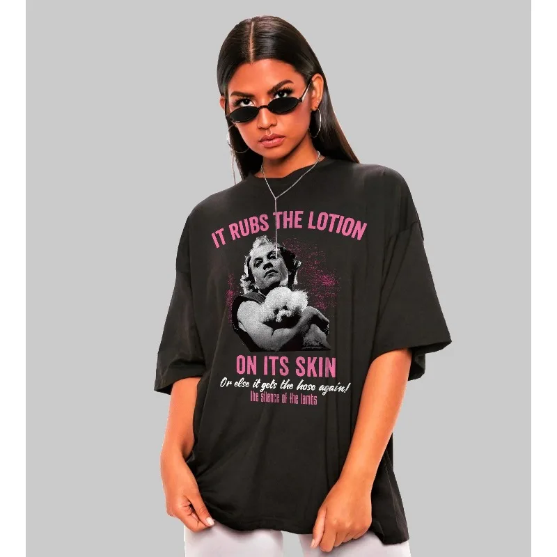 Silence of The Lambs T-shirt - Buffalo Bill Horror Movie T-shirt Four Seasons Casual Fashion Suitable for Both Men and Women