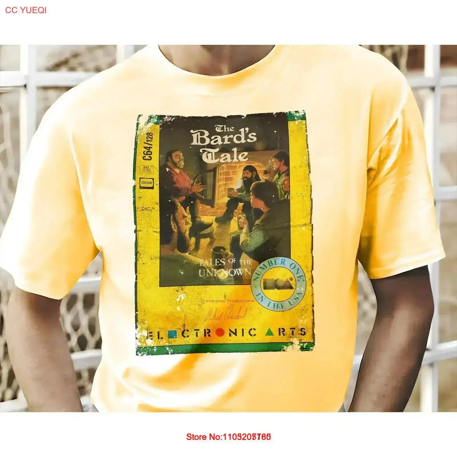 Bards Tale 8 bit C64 Game Art T Shirt Colors Sizes S 5XL vintage Washed designer clothes Soft Comfortable streetwear Slightly