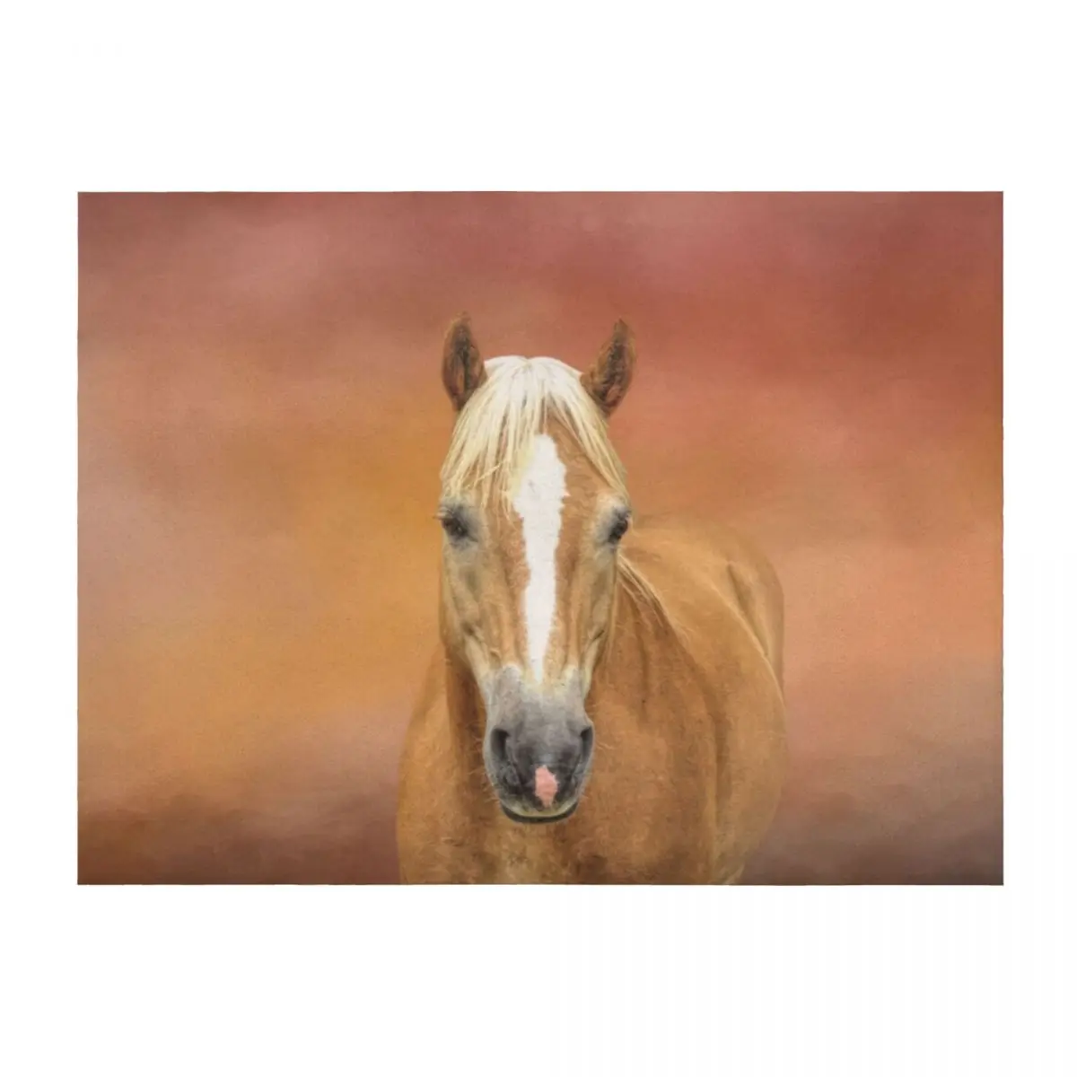 Beloved Haflinger Horse Throw Blanket For Decorative Sofa Bed Fashionable Furry cosplay anime Blankets