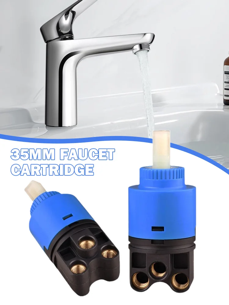 변기 수도꼭지 카트리지, 세라믹 플라스틱 스풀, 높이 35mm, 다이렉트 풀 밸브 스풀