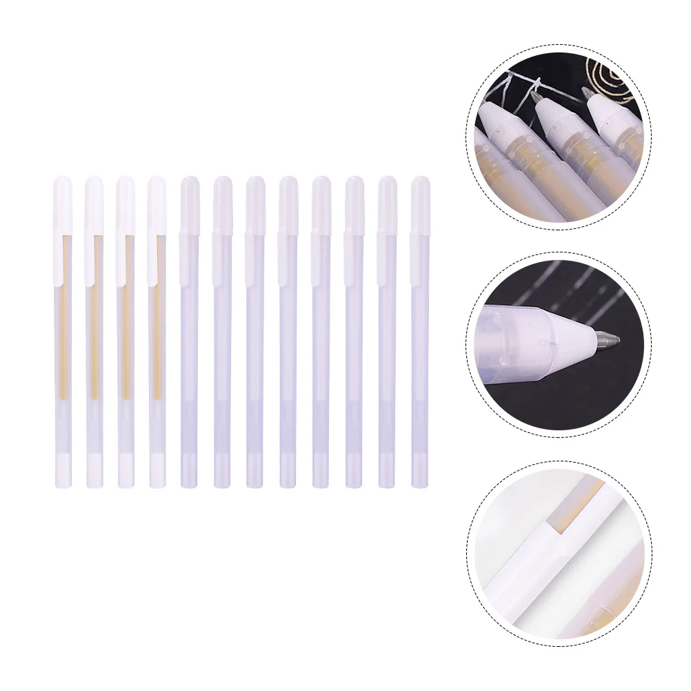 

12pcs Highlighter Pens 0 8mm Fine Tip Gel Ink Markers for Illustration Planner Coloring Books Neon Color Quick Dry Minimal