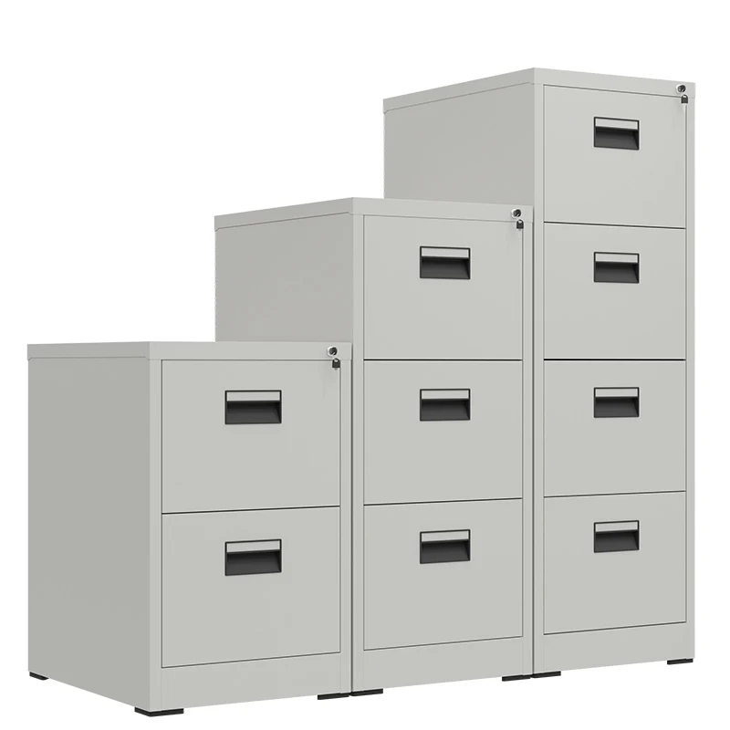 Office Furniture 4 Drawer Vertical Filing Cabinet 4 Layers Steel Cabinet, Versatile Home Office Storage for Files and Documents