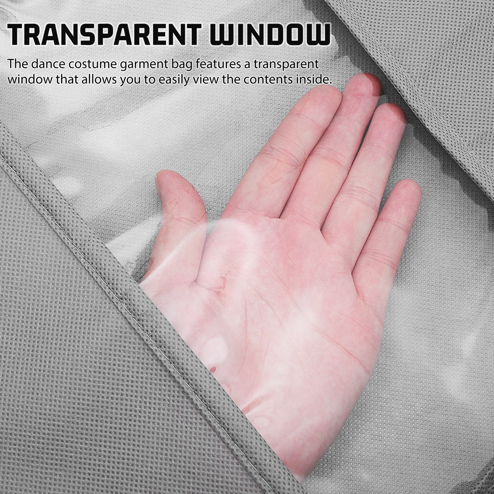 

2 pcs Clothing Garment Bag Heavy Duty Non-Woven With Transparent Window For Suit Dress Coat Storage Travel Hanging Protection