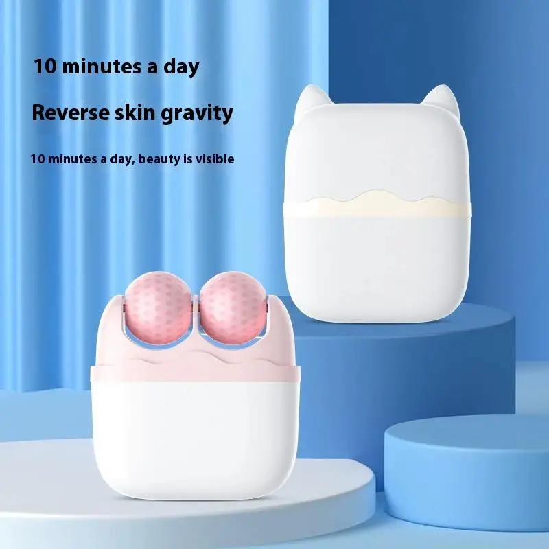 

Устройство для холодного компресса, двуглавый ролик, устройство для массажа льда 2-в-1, многофункциональный массажер для снятия отеков, охлаждения