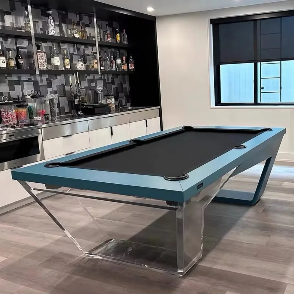 British Standard 9-Ball Pool Table, Solid Wood, High-End American Style, Designer Home Billiard Table, Luxury Indoor Game Table