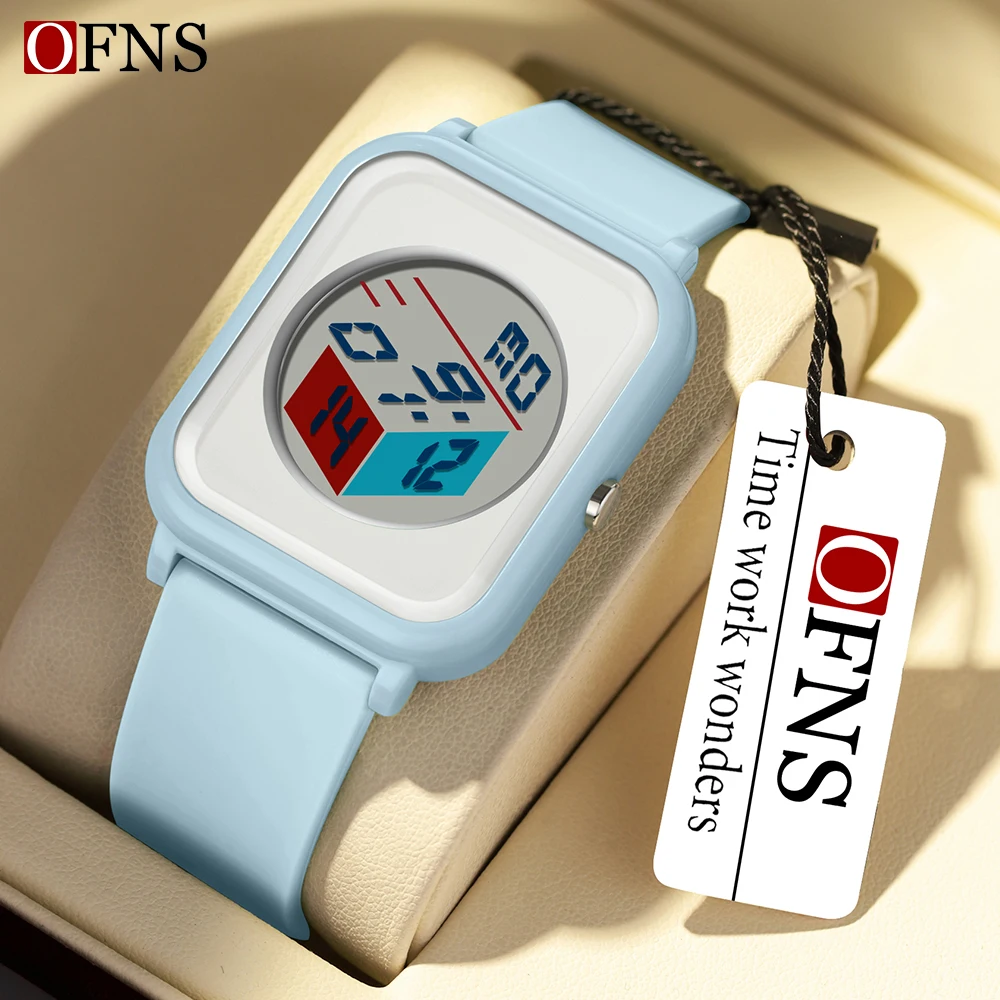 

OFNS Top Brand 6134 Sports Timing Student Watch Multi functional Waterproof Male and Female Student Electronic Watch 2024