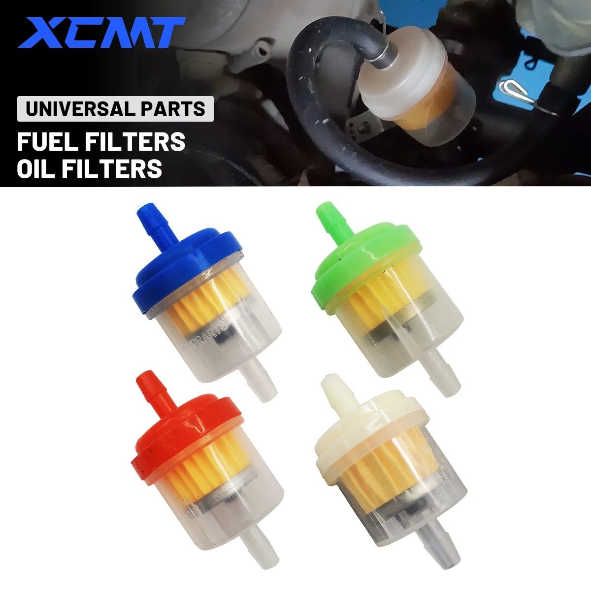Motorcycle Gasolene Gas Fuel Gasolene Oil Filter Universal For Motorcycle Moped Scooter Accessories Fuel Filter Dirt Bike ATV