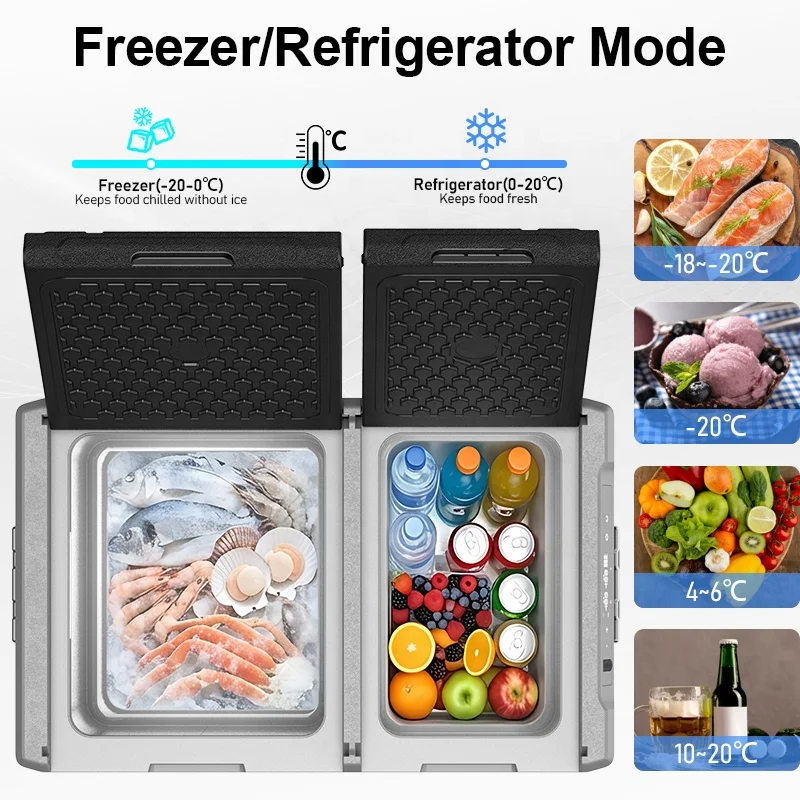 35L Mini Fridge Home Cold Drink Electric Cooler Box Ac Dc 12V Portable Mobile Car Refrigerator view 3