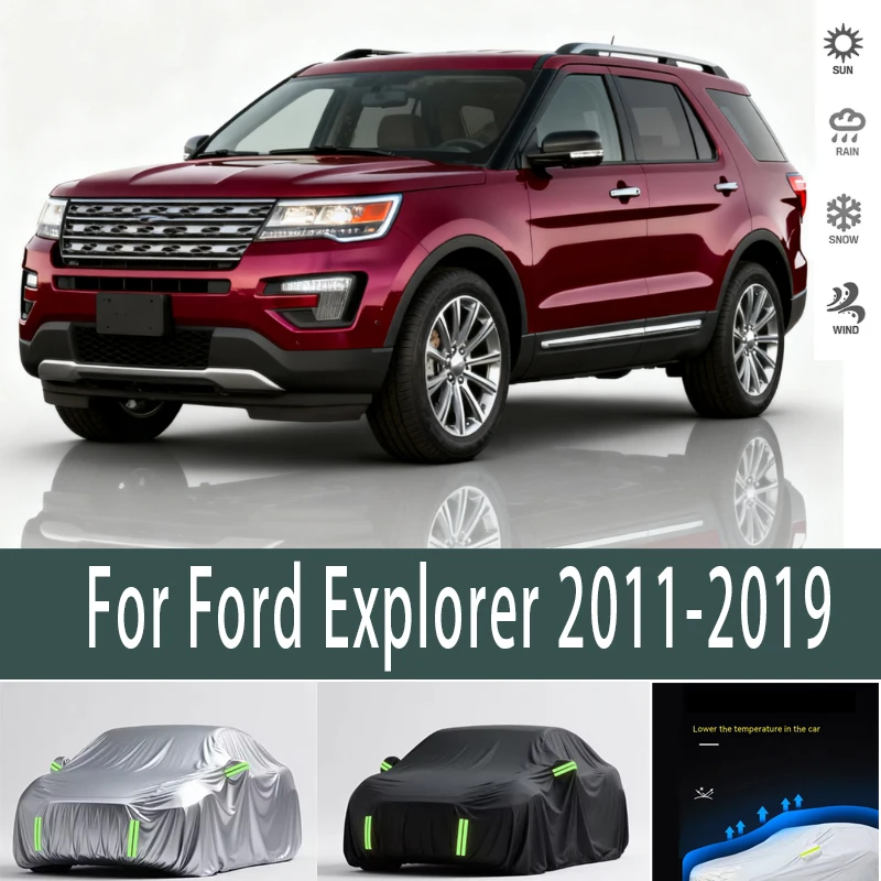 

For Ford Explorer 2011-2019Outdoor Protection Full Car Covers Snow Cover Sunshade Waterproof Dustproof Exterior Car accessories
