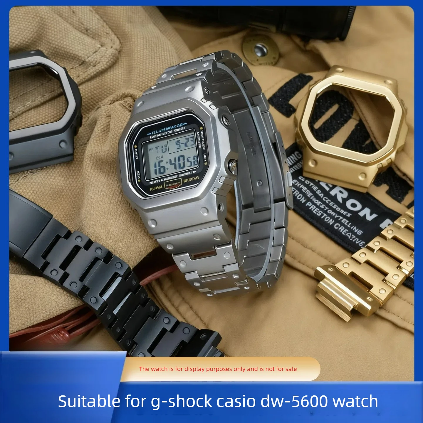 DW5600 Titanium Alloy Set Suitable for Casio G-SHOCK Small Square GWM-5610/GW-B5600 Accessories