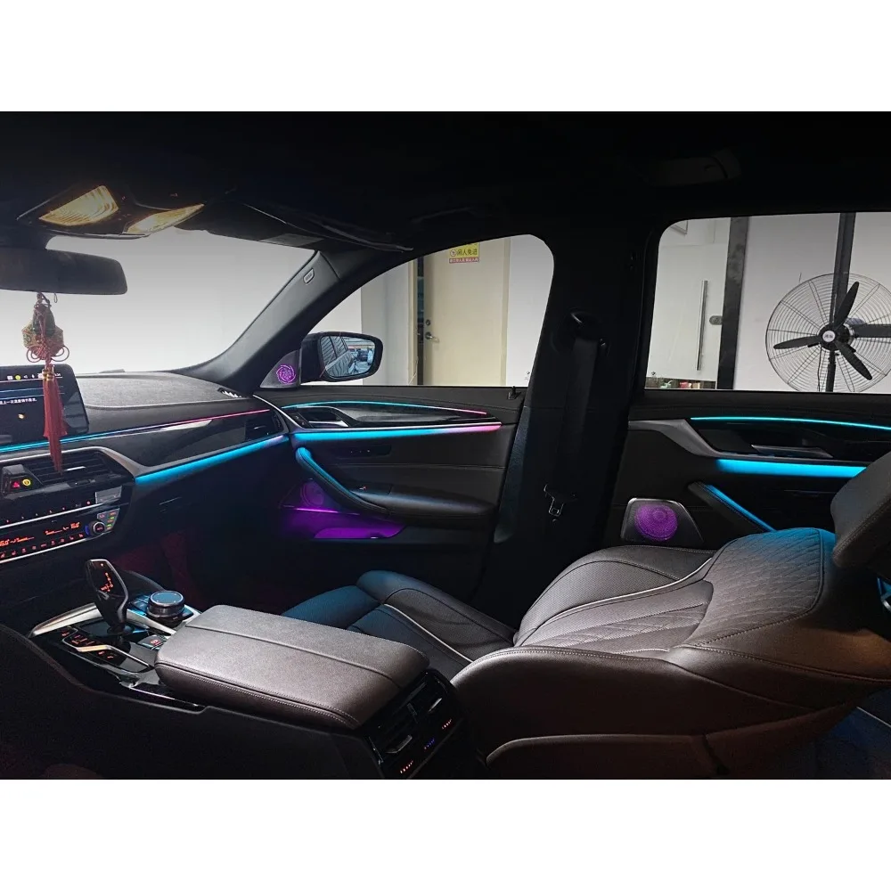 RHD/LHD G30 Ambient Lighting for BMW 5 Series 2018 - 2021 G30 Interior LED Light Accessories Speaker Cover Tweeter