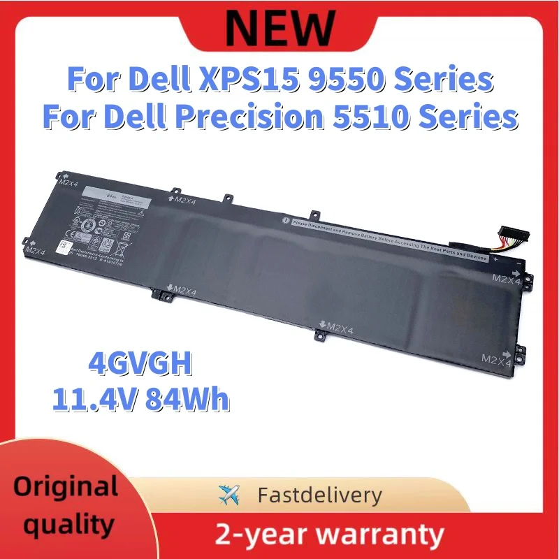 

NEW 11.4V 84Wh 4GVGH Laptop Battery For Dell Precision 5510 Dell XPS15 9550 Series 1P6KD T453X RRCGW