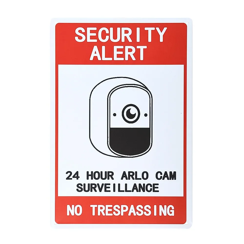 Warning Metal Tin Sign No Parking sign Private Property No Trespassing poster  24-Hour Monitoring No parking Swimming Warning
