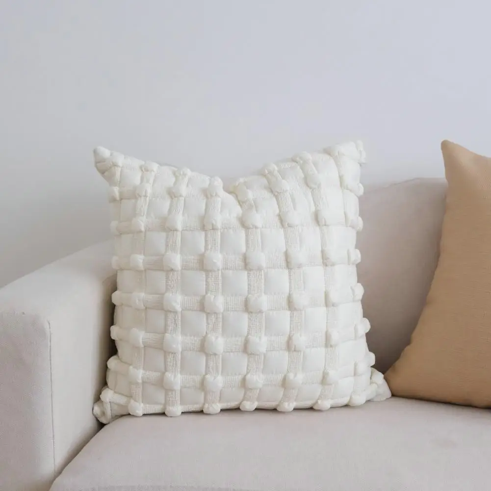 

45x45CM Light Luxury Throw Pillow Cover Brown French Stamping Waist Cushion Cover Decor Home Decorative Pillowcase Solid Color
