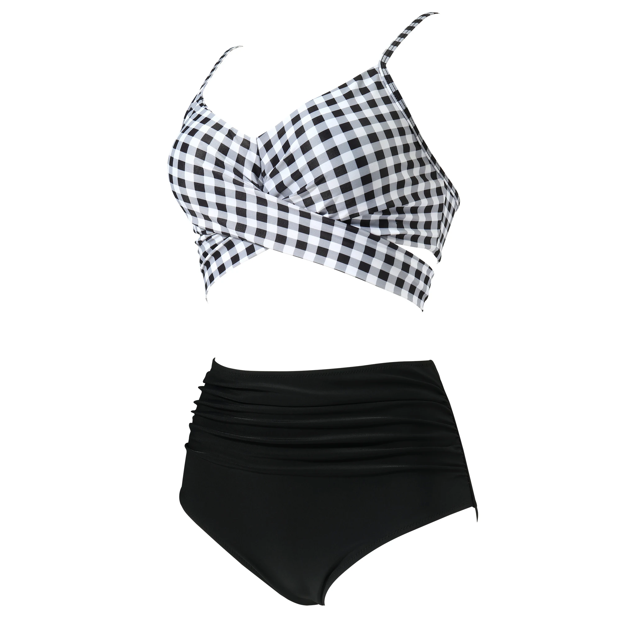 Bikini Push-Up para Mujer, Traje de Baño Sexy 2026, Conjunto de Bikini Brasileño de Cintura Alta, Traje de Baño Sólido para Playa