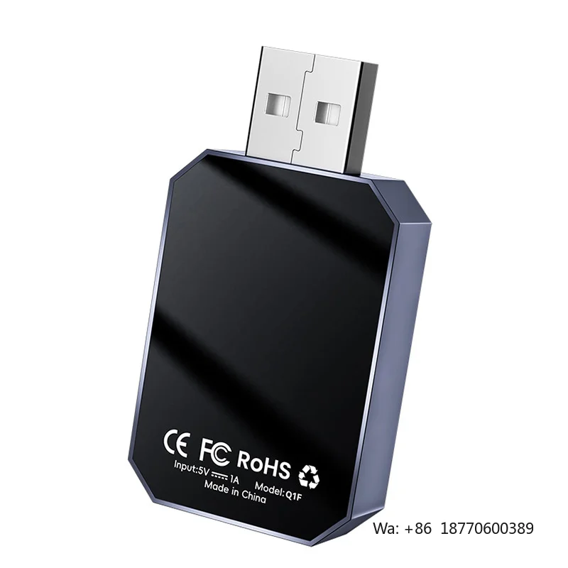 Wireless Carplay Adapter  Android Auto Factory OEM Supply USB Car PlayAdapter Dongle Cheap Price Plug Play 2 in 1 Discount