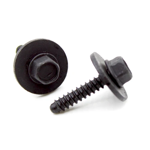 Imagen 2 del producto 10x 4mm tornillo pernos hexagonales rosca coche cuerpo guardabarros tornillo remache junta remache