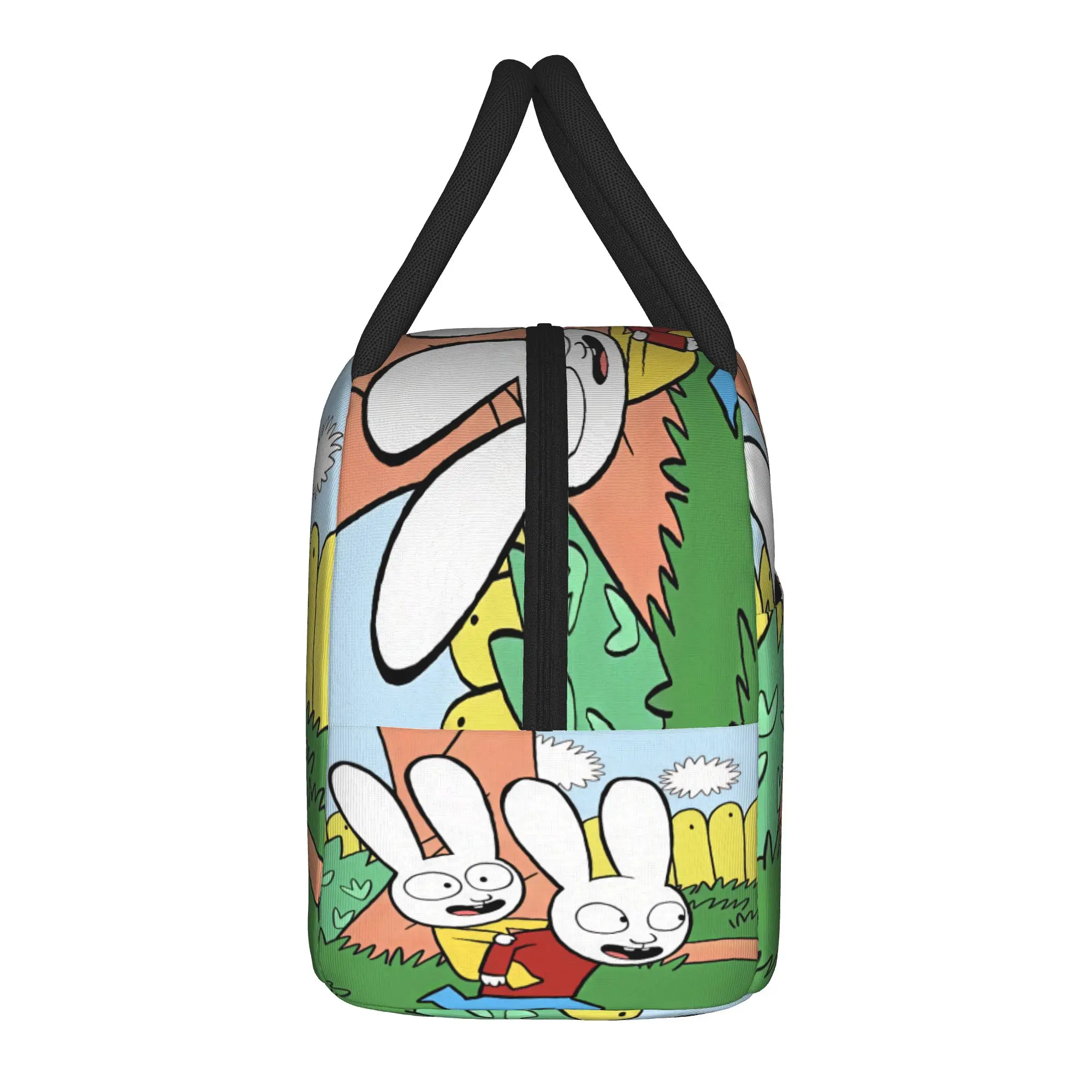 Simon Super Rabbit Lunch Bag  Office Lunch Box For Women Fun Print Tote Food Bags Waterproof Convenient Cooler Bag