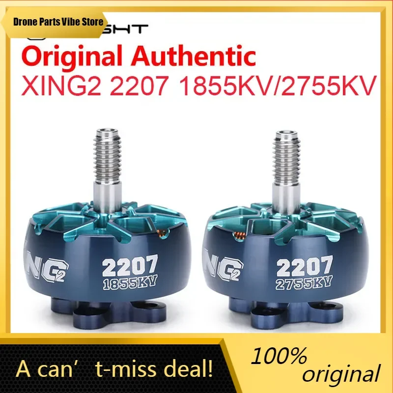

FyiFlight XING2 2207 1855KV 2755KV Brushless Motor 3~6S Lipo 5mm shaft N52H magnet Suitbale for 5inch Propeller Traversing Drone