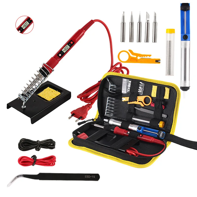 

BalenYar Soldering Iron 936H Series 80W Multi-function Button Adjustable Temperature 110V/220V LCD Digital Display Welding Tools