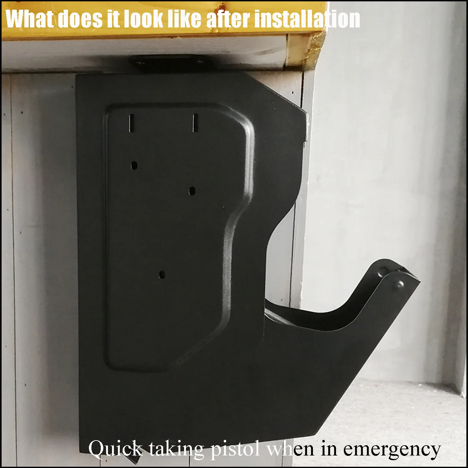 Fingerprint, password, key, three-in-one gun box, safe, home hidden, portable, anti-theft and anti-drop, cross-border car hangin