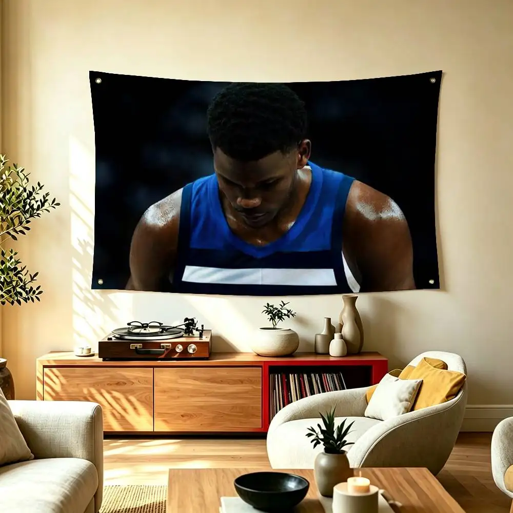 Basketball Star A-Anthony Edwards Flag Suitable For Party Club Outdoor Interior Wall Decoration Banner Fans Gift