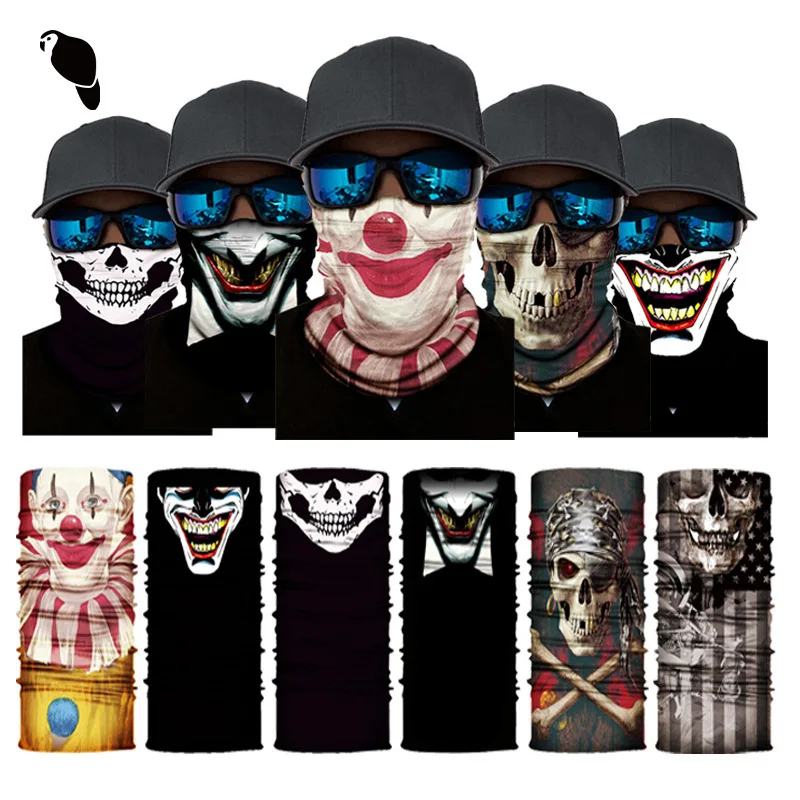 Xunhui Spot Skull Sports Outdoor Scarf Cycling Mask Sunscreen Neck Cover Seamless Mask Magic Headscarf Fashion