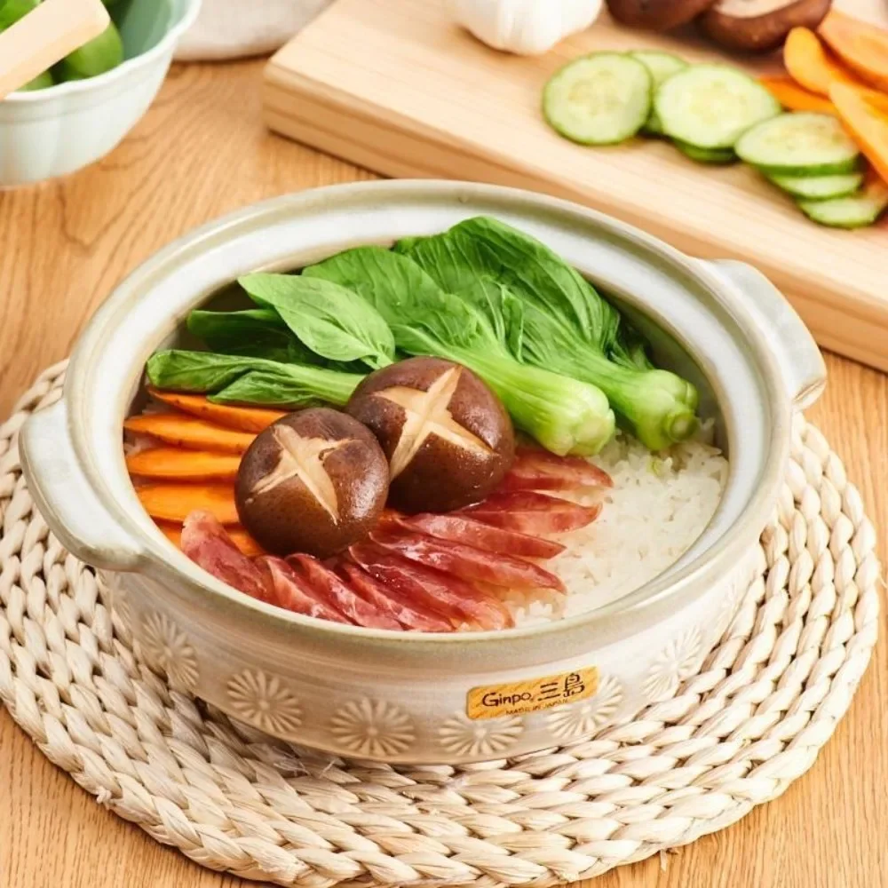 

GINPO, imported from Japan, is a household heat-resistant clay pot and clay pot made from Huasan Island Wan Koo style clay pot