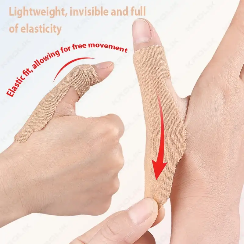Vorgeschnittenes Daumenstützband 1 Set Elastisches Kinesiologie-Tape zur Daumenschmerzlinderung - Arthritis Sehnenentzündung Fixierte Unterstützung – Detail 4