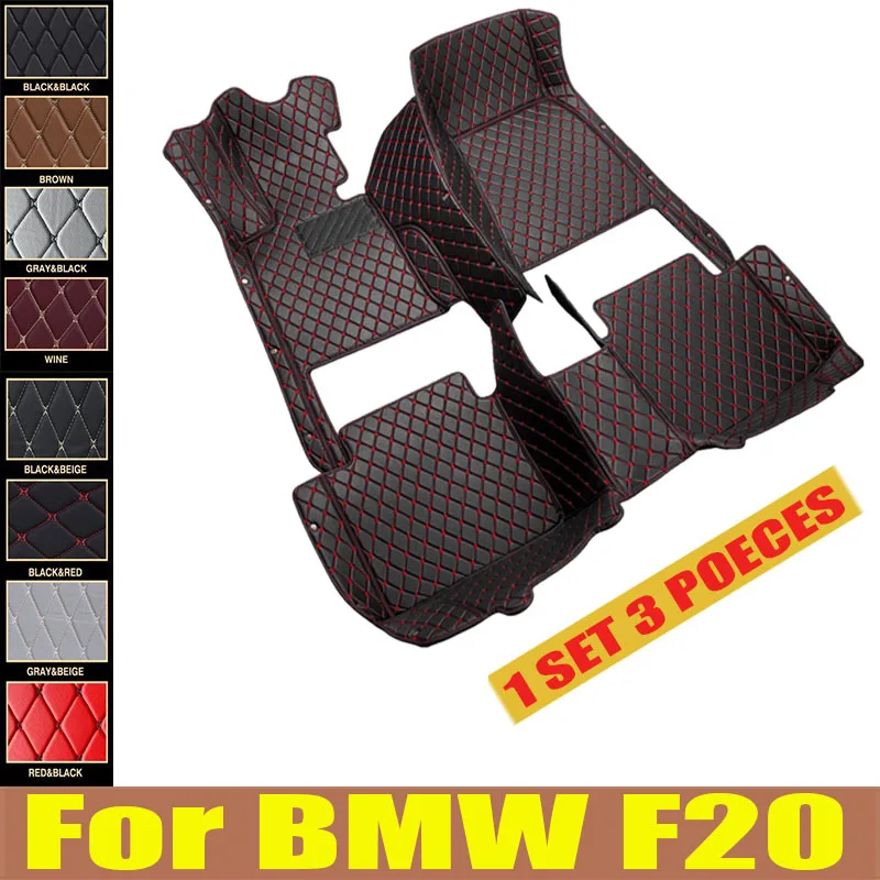 

Artificial Leather Custom Car Floor Mats for BMW F20 1 Series 4 Door 2011-2019 Year Interior Details Car trunk mat Carpet