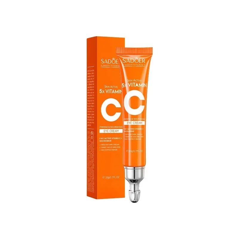 SADOER Vitamine C Oogcrème Anti Donkere Kringen Ogen Zakken Remover Hydraterende Verhelderende Verstevigende Huidverzorgingsproducten voor Ogen