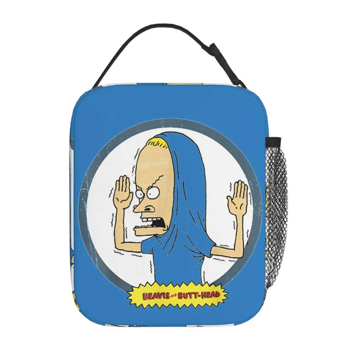 Beavis And Butthead Cornholio Circle Insulated Lunch Bags Thermal Bag  Lunch Container Portable Lunch Box Tote