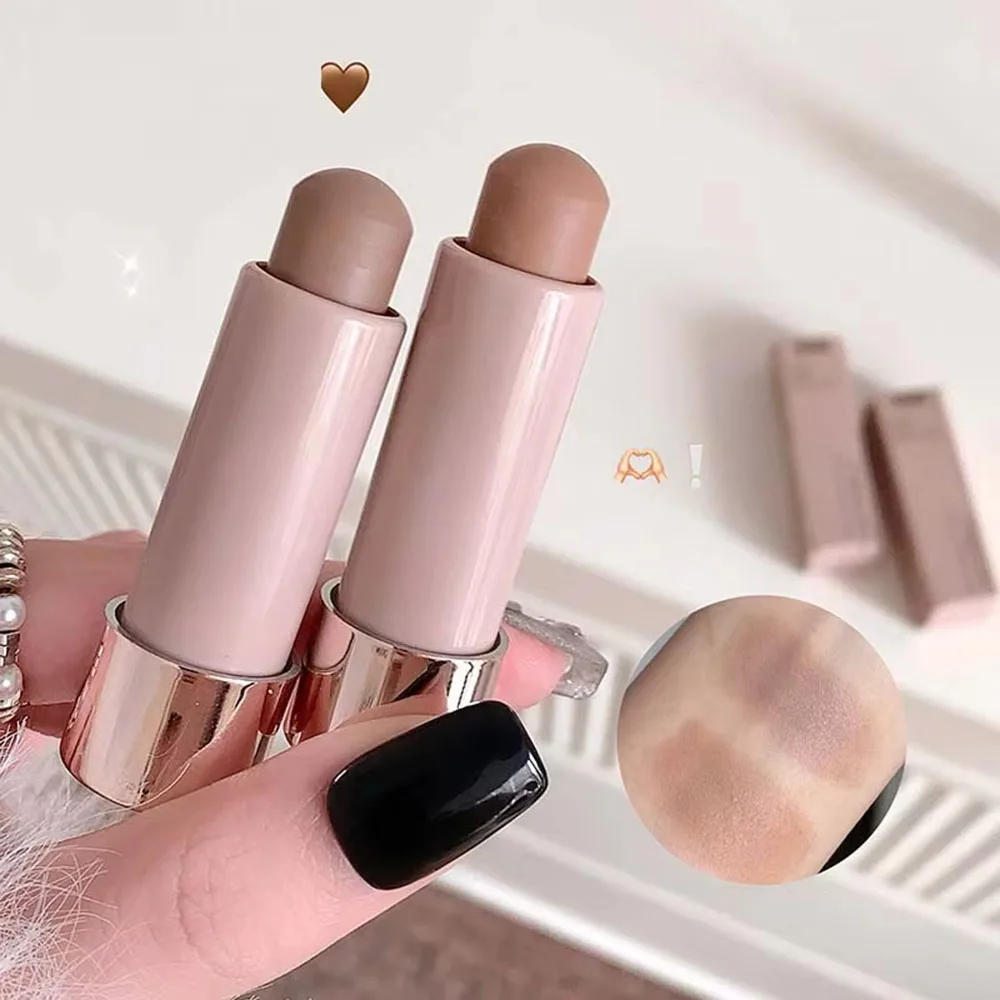 Correttore idratante opaco Contorno Stick Liscio e duraturo Ombra per naso 3D Impermeabile Viso Evidenzia Illumina il trucco del contorno