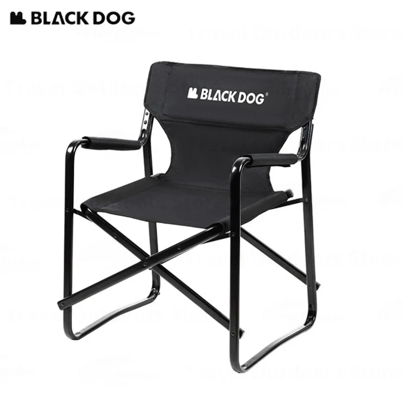 

Naturehike BLACKDOG Outdoor Folding Chair 120kg Bearing 600D Durable Fabric Camping Travel Portable Leisure Fishing Armchair